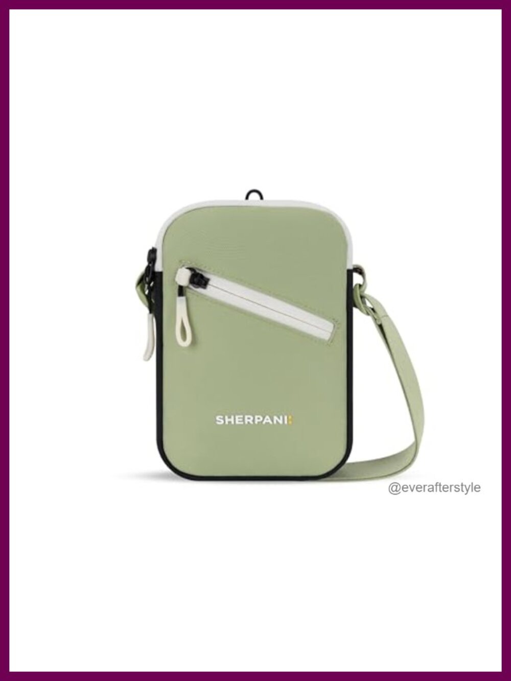 RFID Mini Crossbody Bag Recycled Vegan Locking Zip Adjustable Strap Everyday
